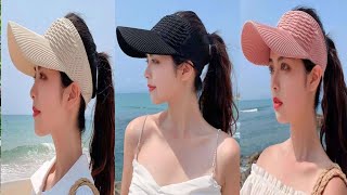 Stylish head caps summer hits for ladies 2025 for Casual Outfits Complete Looks [upl. by Silloh]