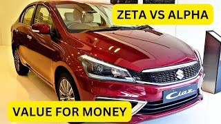 2024 CIAZ ZETA VS ALPHA  PRICEFEATURESVALUE FOR MONEY  B2CAR [upl. by Egni]