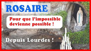 ROSAIRE à LOURDES 🙏 Prière pour les malades 🙏 Depuis LOURDES [upl. by Siddon110]