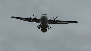 Aurigny ATR 72 GOATR arriving into Birmingham Airport [upl. by Unni858]