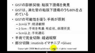 GIST ジスト Gastrointestinal Tumor 腫瘍径 tumor size Imatinib [upl. by Tikna]