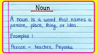 Noun Definition  What is Noun  Definition of Noun  Noun ki definition  Noun English Grammar [upl. by Okubo]