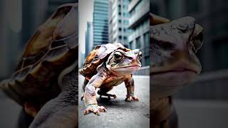 Hybrid of turtle and frog  follow for more  ai aishorts artificialintelligence shorts artist [upl. by Anitteb]