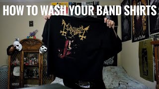 how to wash your band shirts [upl. by Buffy]