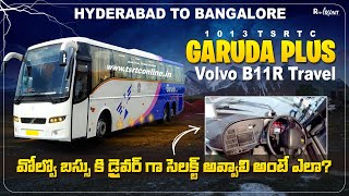 1013 TSRTC Garuda Plus Volvo B11R Travel Hyd  Blr  Anil Motovlogs  Relaxant Media [upl. by Daisi]