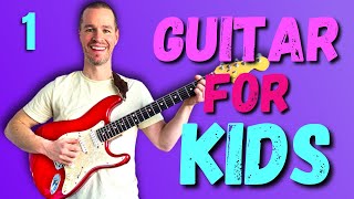 Guitar Lesson For Kids  Part 1  Absolute Beginner Series guitar kids [upl. by Aicirtap]