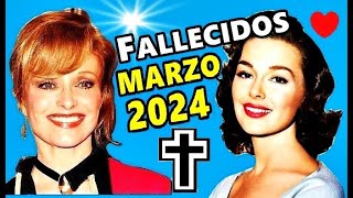 Famosos Fallecidos en Marzo del 2024 [upl. by Eerdua]