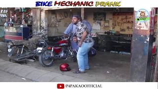 Bike Mechanic Prank  By Nadir Ali amp Ahmed khan In  P4 Pakao  2018 [upl. by Gnivri]