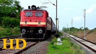 GKP LTT Mumbai 11016 Kushinagar Express hauled by BSL WAP4 22913 sprints towards Bhopal [upl. by Enywad]