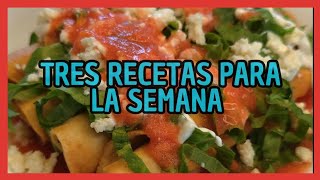 ¡Tres Recetas Eendidoras Para Empezar la Semana  El cocinero en Proceso recetas [upl. by Sadick293]