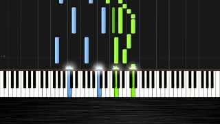 Ludovico Einaudi  Divenire  Piano Tutorial by PlutaX  Synthesia [upl. by Obbard]