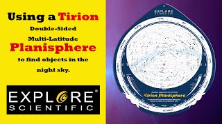 Using a Tirion DoubleSided MultiLatitude Planisphere to find objects in the night sky [upl. by Nnyltiak]