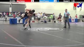 Joey Arvizu vs Sean OLeary at 2013 Junior Nationals  FILA  FS [upl. by Silsby]