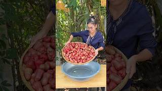 Cooking Rose Apples by Two Country Chefs roseapple RoseAppleSalad Salad [upl. by Akenom]