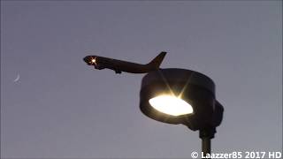 DHL Airbus A300B4200 Sunset Take Off from Naples Capodichino Airport NAPLIRN RWY 24  HD [upl. by Sevy]