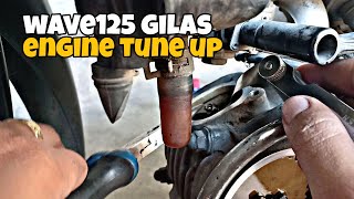 How to tune up honda wave 125 gilas  basic tips [upl. by Anital888]