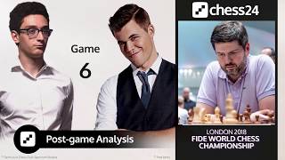 Svidlers CarlsenCaruana Game 6 Analysis  2018 FIDE World Chess Championship [upl. by Andreas907]