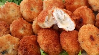 Croquette de poulet au fromage [upl. by Sirraj]