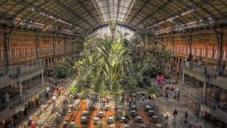 A Walk Around Atocha Railway Station Madrid [upl. by Dorian]