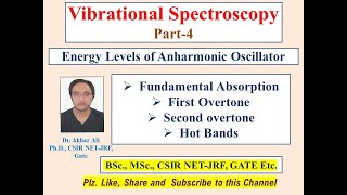 Energy Levels of Anharmonic Oscillator Vibrational Spectroscopy Part4 BScMScCSIRNETJRFGATEJAM [upl. by Grimona]