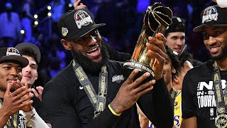 The Lakers FULL Trophy Presentation amp LeBron MVP Speech 🏆 [upl. by Benjy]