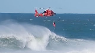 Coast Guard in Offshore Winds 31424 [upl. by Ahsyen]