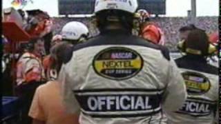 2004 NASCAR Chicago 400  Tony Stewart and Kasey Kahne pit crews fight after Kahne crash [upl. by Kira28]