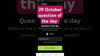 Droopy question of the day today 29 October droopy daily question quiztime4343 [upl. by Collins]