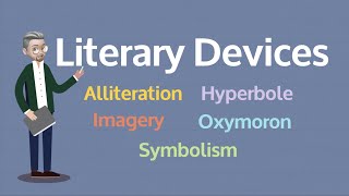 ESL  Literary Devices 2 Alliteration Imagery Oxymoron Hyperbole and Symbolism [upl. by Oag]