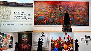 Kochi Muziris Biennale International art exhibition 202223Fort kochi Kerala Tourism India [upl. by Sidnala]