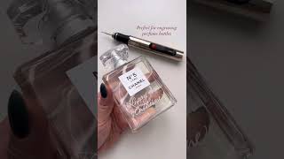 PERSONALIZING A PERFUME BOTTLE ft the Customizer Engraving Pen [upl. by Assyram312]