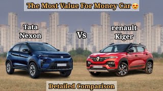 Tata Nexon Vs Ranault Kiger Comparison 2023  Nexon Vs Kiger Comparison 2023 CarLoverPros [upl. by Lucian638]