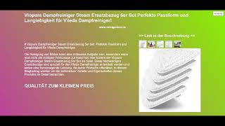 Viopura Dampfreiniger Steam Ersatzbezug 5er Set Perfekte Passform und Langlebigkeit für Vileda Da [upl. by Violet205]