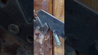 Simple idea with automatic gate latch lock  mechanism lock  DIY  Craft design [upl. by Bradway]