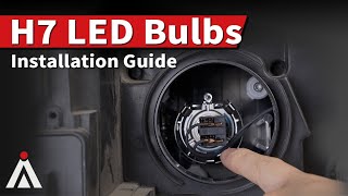 NEW Version How to install standard H7 LED headlight bulbs LA Plus H7 Installation Guide [upl. by Abbot]