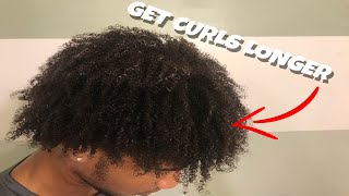 Natural Curly Hair Tutorial  Reduce Shrinkage [upl. by Aitetel]