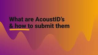 What are AcoustID’s and how to submit them [upl. by Aikehs]