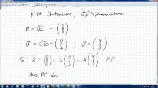 Parameterform Normalenform Koordinatenform der Ebene aus drei Punkten [upl. by Oicangi503]