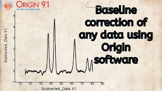 how to do baseline correction in origin [upl. by Norag]