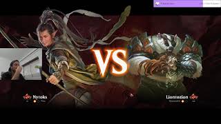 Rank 17 Mono Green Devotion Vs Woodlands Omniscience  Mythic Rank  Historic Bo3  MTG Arena [upl. by Ruddy398]