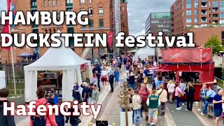 Duckstein festival in HafenCity Hamburg Germany Street food beer festival [upl. by Richards]