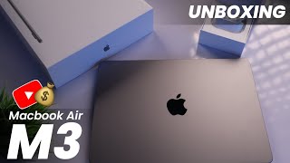 Apple Macbook Air M3 Unboxing  13 inch 512GB  M3 Chip Unboxing amp Review [upl. by Tate]