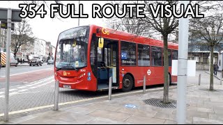 FULL ROUTE VISUAL  354  Bromley North to Penge  SE265 YX65RKE [upl. by Pavier]