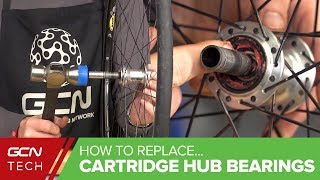 How To Replace Cartridge Hub Bearings In Your Road Bike Wheels [upl. by Asecnarf]