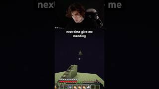 no mending no use minecraft minecraftmemes minecraftfunny gaming [upl. by Merrielle]