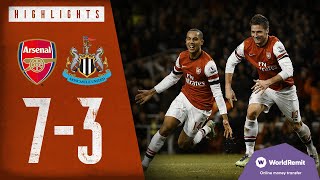 🔥WALCOTT ON FIRE  Arsenal 73 Newcastle United  Classic highlights  2012 [upl. by Nevar]