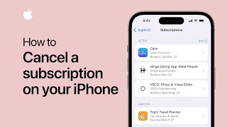 How to cancel a subscription on your iPhone  Apple Support [upl. by Mandell880]