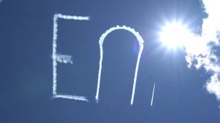 Plane Smoke Writing in Sky at EAA Airventure Oshkosh [upl. by Enerol]