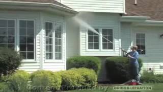 How to Clean Soffits amp Gutters with a Briggs and Stratton Pressure Washer [upl. by Yllom]