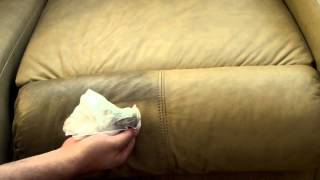 How To Easily Clean Your Leather Couch Sofa  For Pennies [upl. by Akcimat]